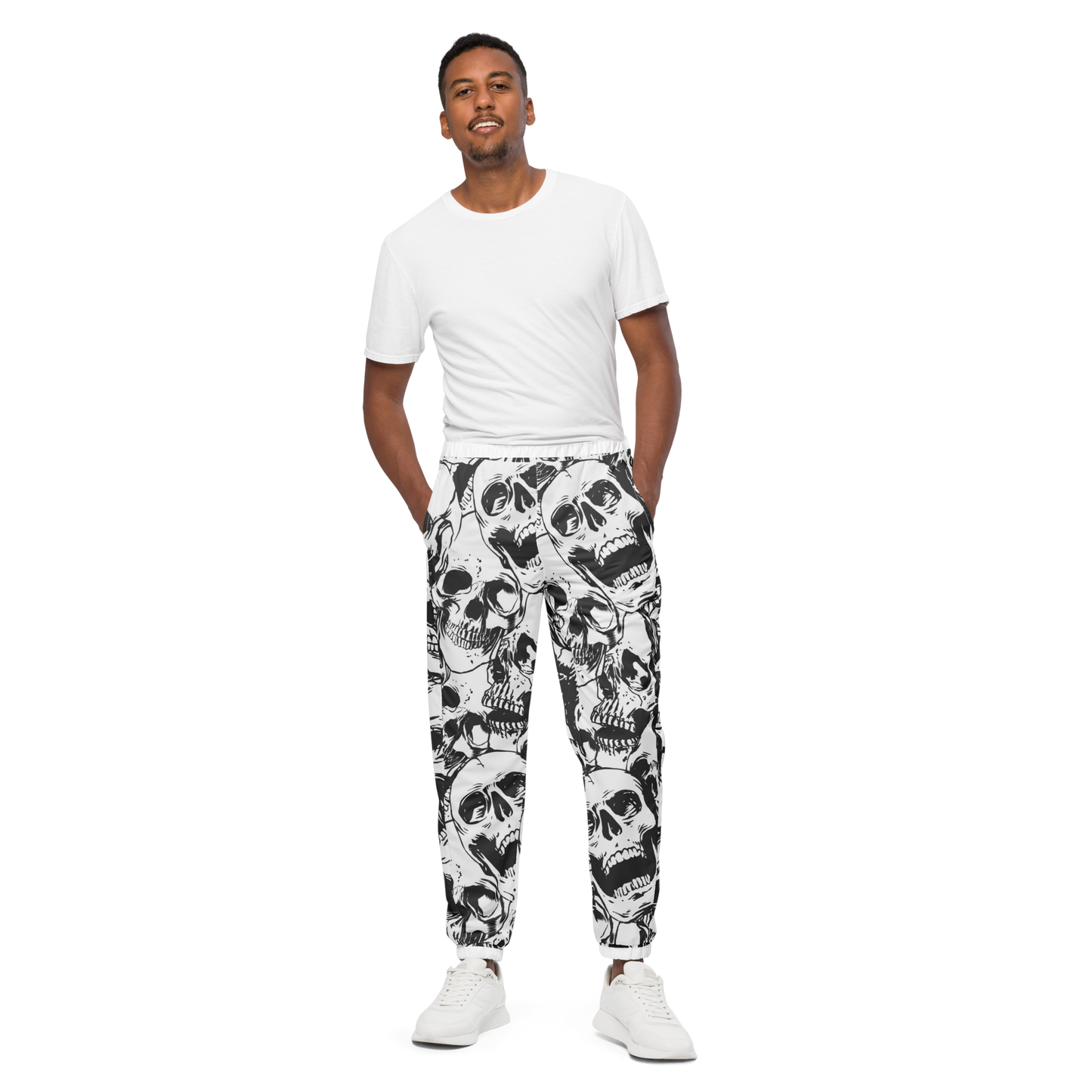 Unisex skull track pants