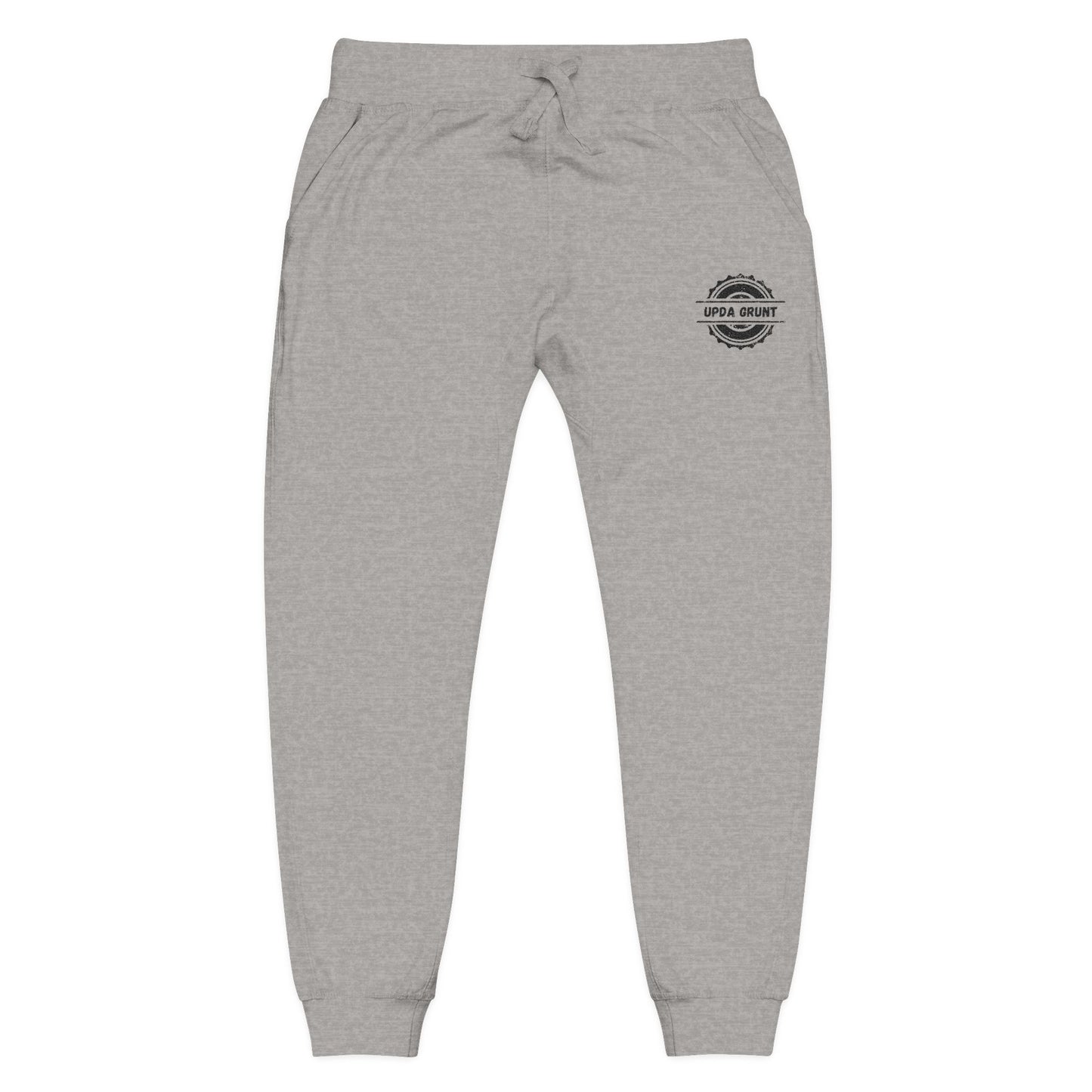 Embroidered Olive Jogger Sweatpants — Vintage Badge Cozy Loungewear