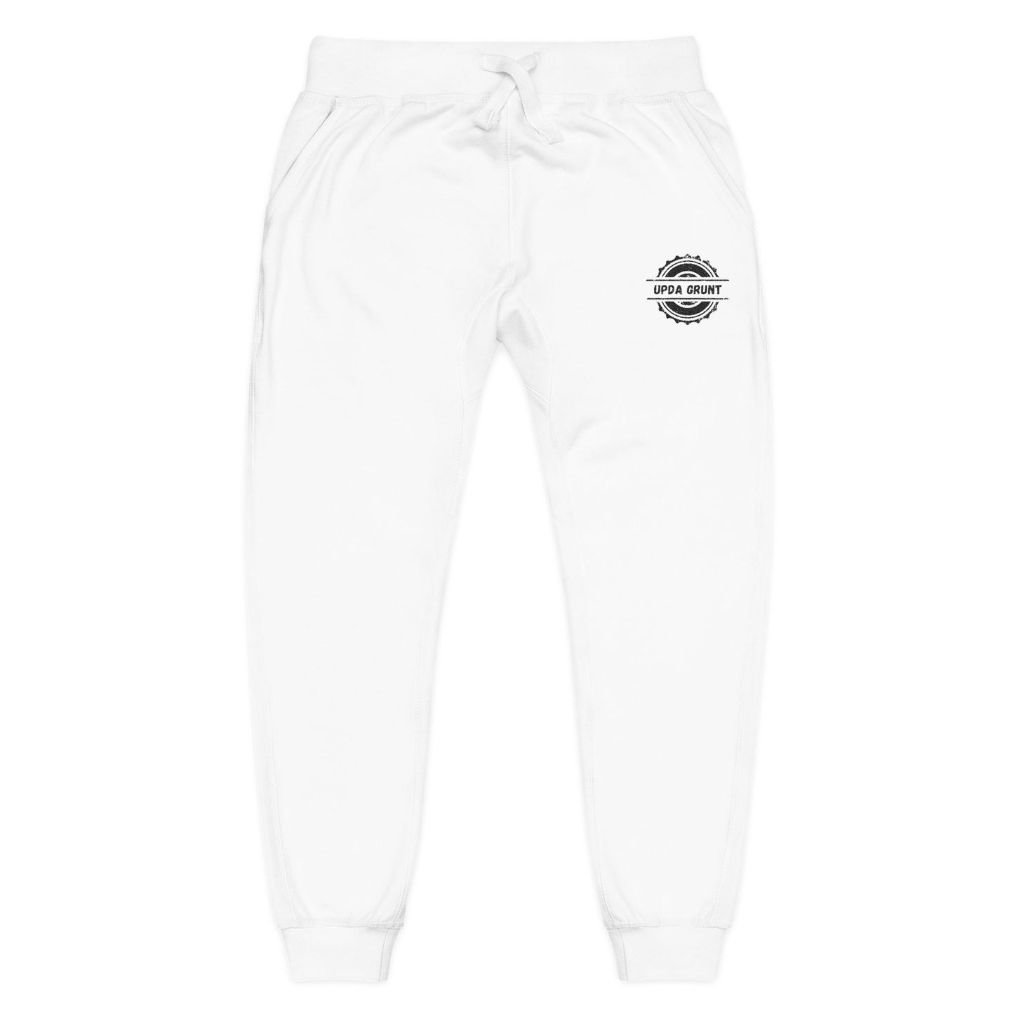 Embroidered Olive Jogger Sweatpants — Vintage Badge Cozy Loungewear