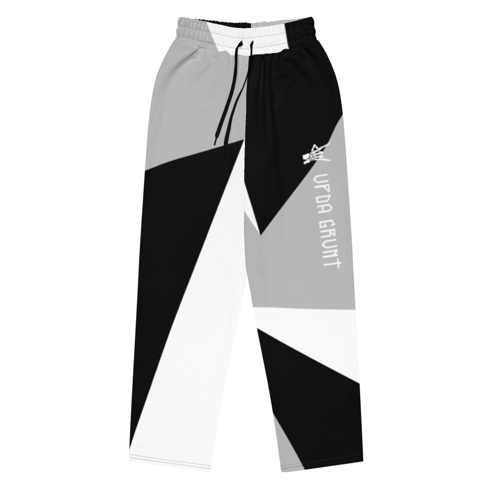 Wide-leg joggers geo